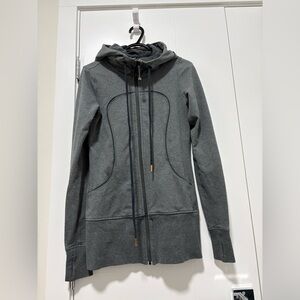 lululemon athletica Gray Hooded Utility Jacket